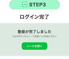STEP3｜ログイン完了